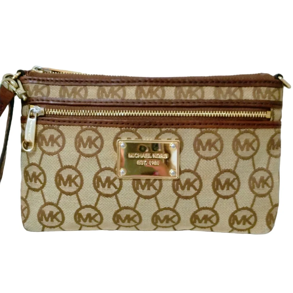 Michael Kors Monogram Wristlet.